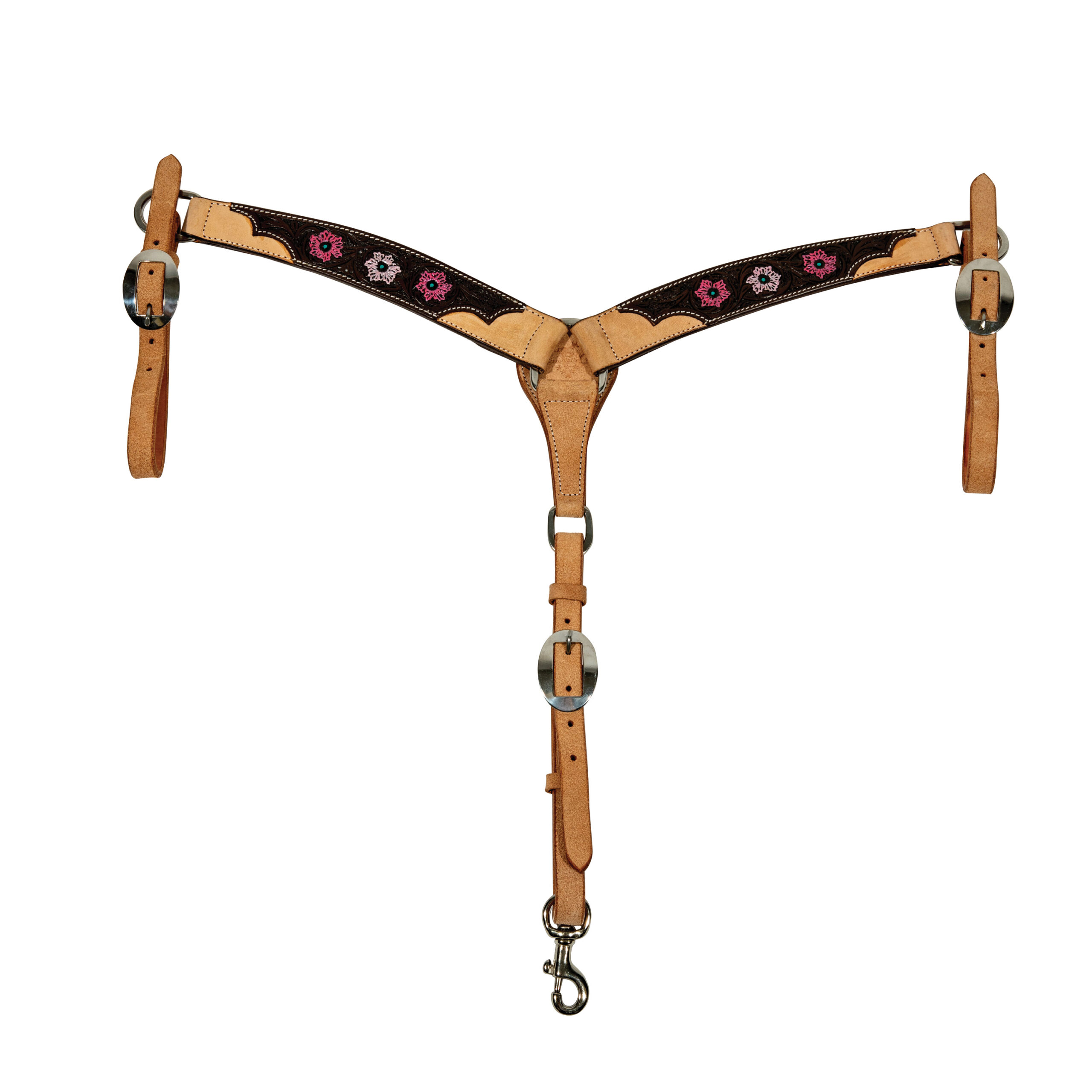 Professionals Choice Pink Flower Pony Size Breastcollar