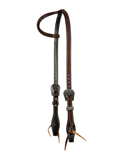 Professionals Choice Chocolate Roughout 1-Ear Headstall