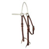Professionals Choice Burgundy Lariat Rope Browband Headstall