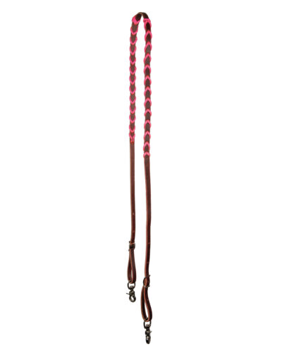 Professionals Choice Pony Burgundy Reins w/ Colored Lacing
