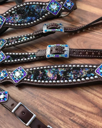 Rockn’ Wilsons Northern Lights on Dark Oil Leather - Image 3