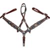 Rockn’ Wilsons Teal & Purple Gator Overlay w/ Copper Daisy Conchos