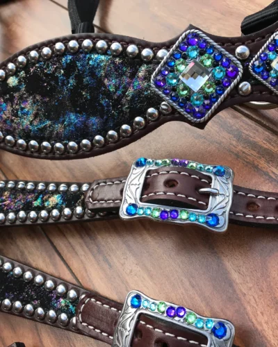 Rockn’ Wilsons Northern Lights on Dark Oil Leather - Image 4