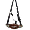 Nylon Bronc Halter w/ Gator Overlay & Turquoise and Copper Bead Accent