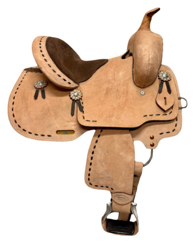 Alternative view of Kids Size Roughout Buckstitched Kids Barrel Saddle