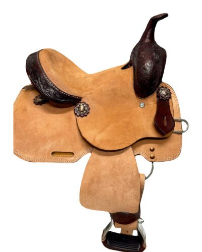 Alternative view of Kids Size Roughout Hardseat Barrel Saddle