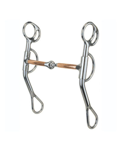 Reinsman Smooth Copper Snaffle Reining Horse Bit