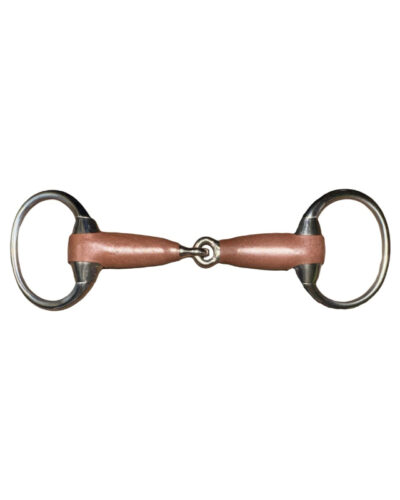 Leather Eggbutt Pinchless Snaffle Bit