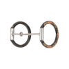 Classic Equine Floral Scroll Tool Box D-Ring Bit w/ Thin Smooth Bar