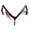 Circle Y Silver Accented Breastcollar w/ Strings