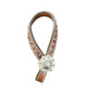 Brown Filigree Leather Tie Down Keeper