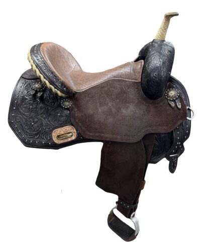 Used 15’’ Circle Y Martha Josey Revolution Flex2 Barrel Saddle - Image 4
