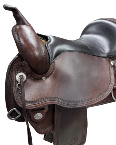 Used 17’’ Circle Y Topeka Flex2 Trail Saddle - Image 6