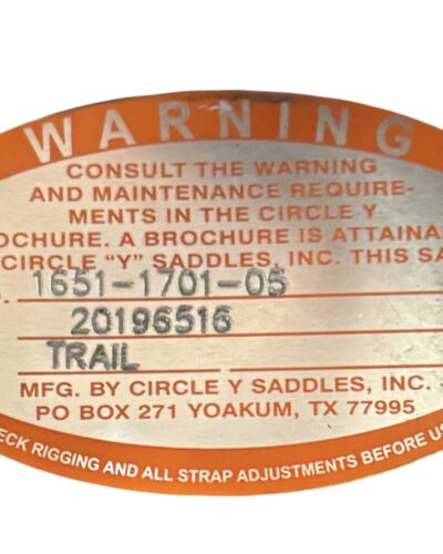 Used 17’’ Circle Y Topeka Flex2 Trail Saddle - Image 11