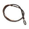 Round Braided Leather Over & Under Whip