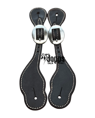 Dark Oiled Youth Spur Straps