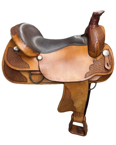 Used 19’’ Lamb Saddle Co. Roping Saddle - Image 6