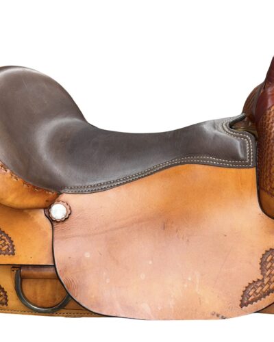 Used 19’’ Lamb Saddle Co. Roping Saddle - Image 7