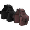 Black Canvas Saddle Bag