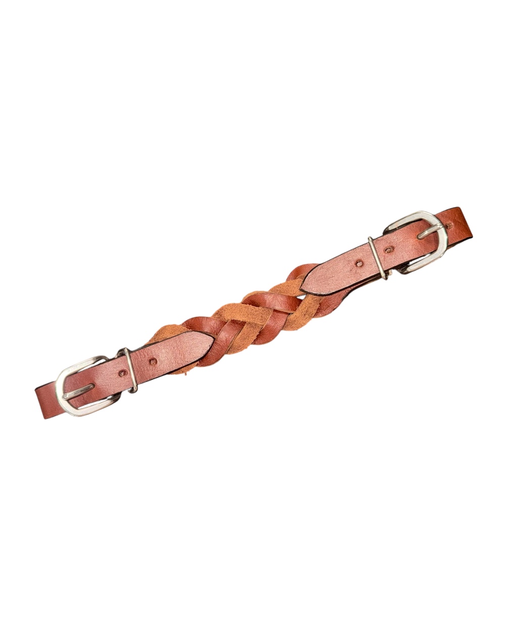 Braided Leather Curb Strap