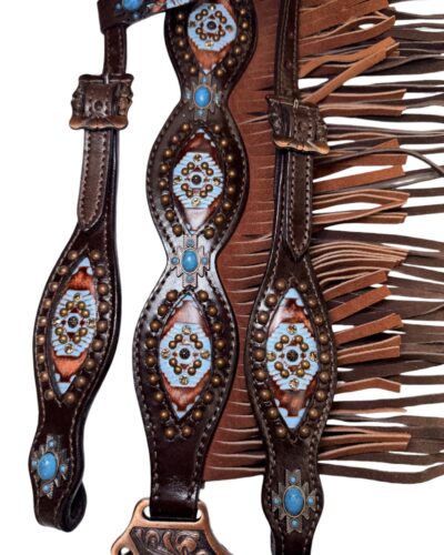 Alternative view of Tribal Tide 1–Ear Headstall & Breastcollar Set