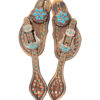 Ladies Dusky Teal Spur Straps