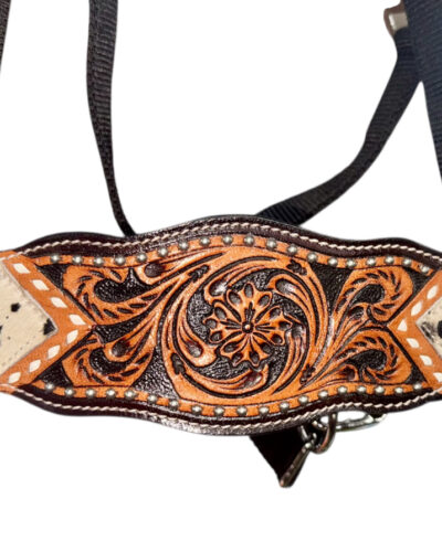 Alternative view of Western Luxe Iris Black Nylon Bronc Halter