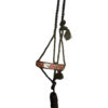 Royal Flush Woven Black Nylon Mule Tape Halter