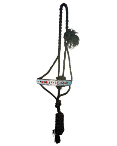 Electric Aces Woven Black Nylon Mule Tape Halter