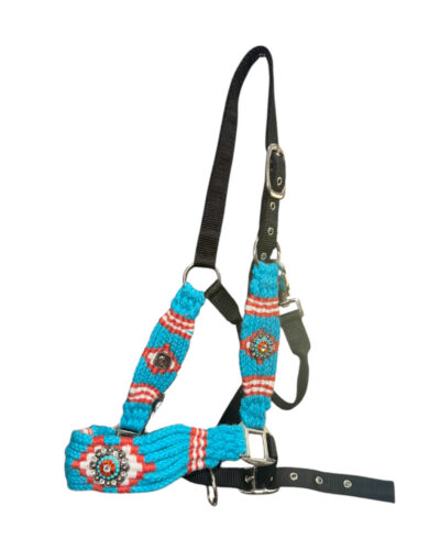 Citrus Sea Mohair Wool Bronc Halter