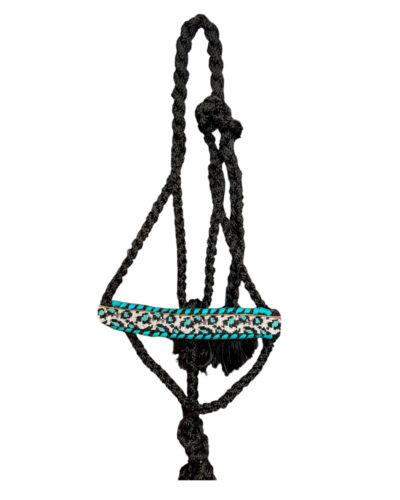 Beaded Leopard Beaded  Mule Tape Halter
