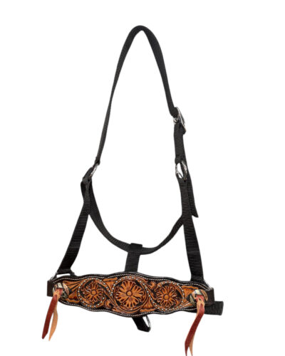 Black nylon Magnolia Bronc Halter