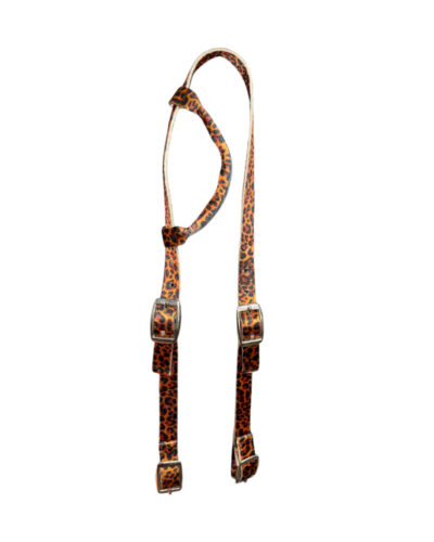 Cheetah Print Nylon 1-Ear Headstall