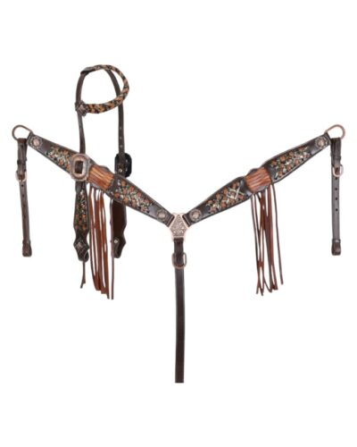 Western Stitch 1-Ear Headstall & Breastcollar Set