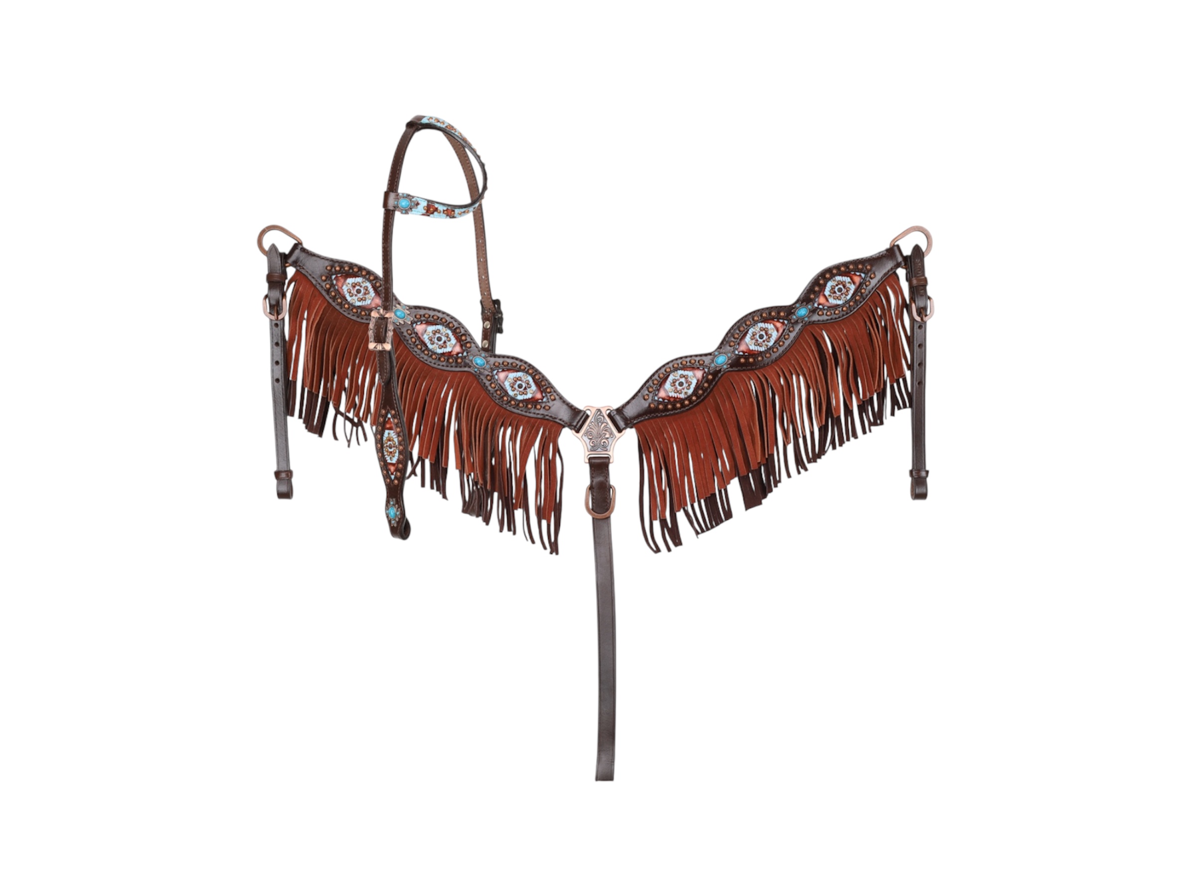 Tribal Tide 1–Ear Headstall & Breastcollar Set
