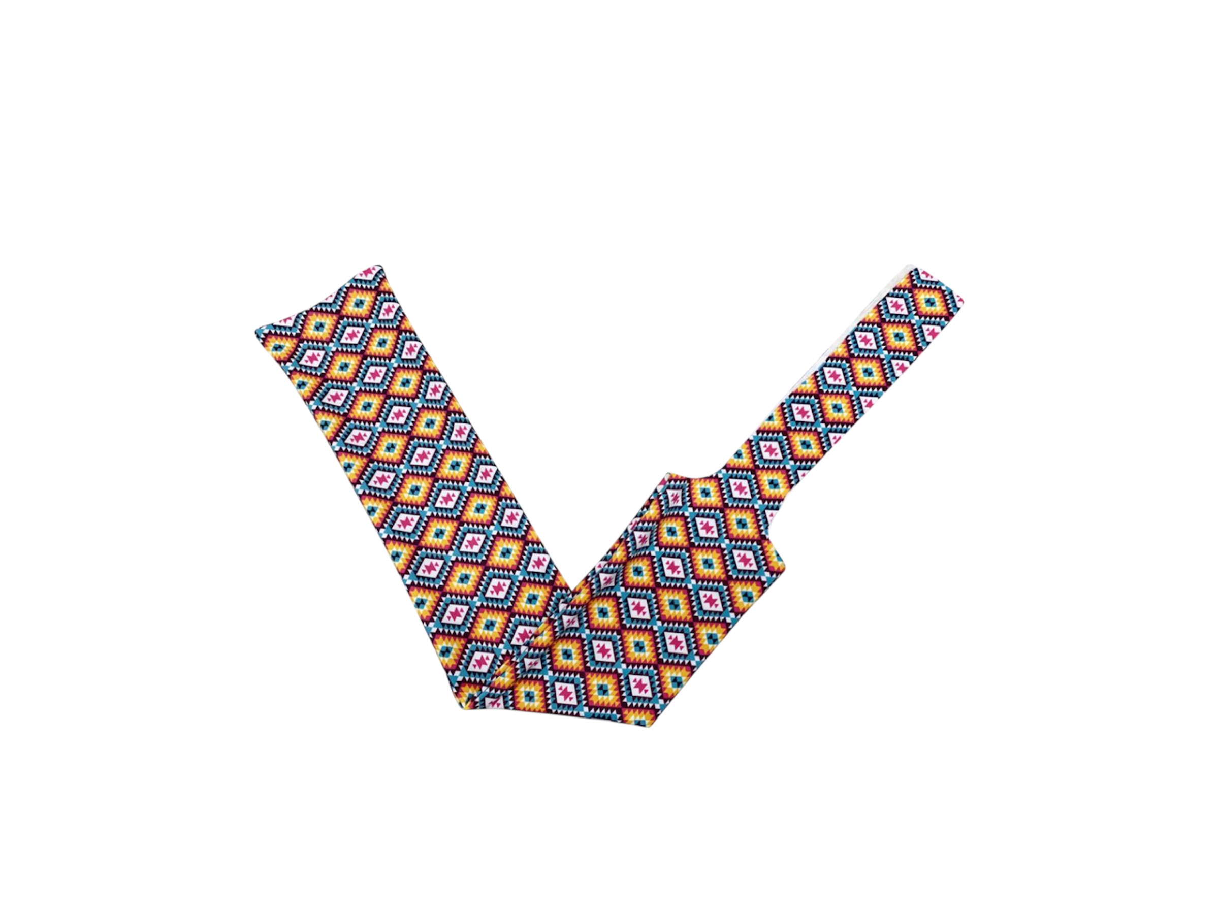 Aztec Printed Lycra Slip On Tail Bag