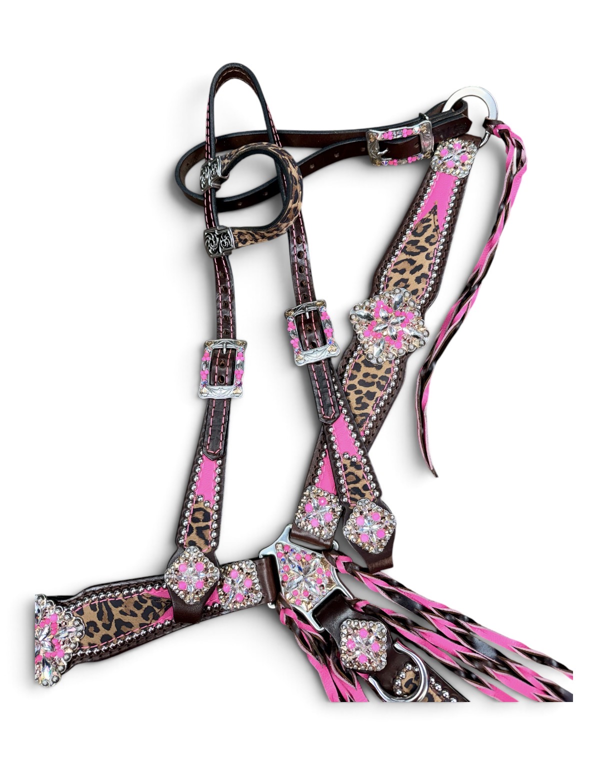 Rockn’ Wilsons Hot Pink & Cheetah w/ XL Conchos