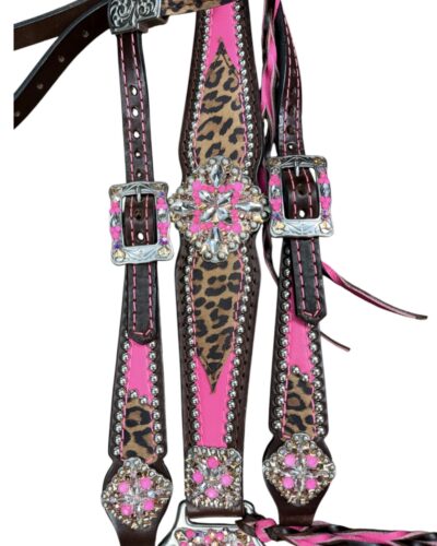Alternative view of Rockn’ Wilsons Hot Pink & Cheetah w/ XL Conchos