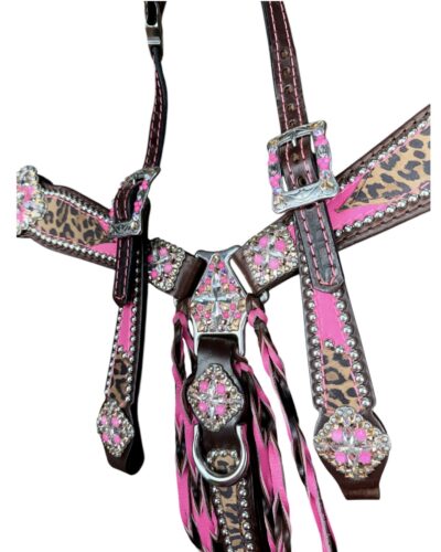 Rockn’ Wilsons Hot Pink & Cheetah w/ XL Conchos - Image 3
