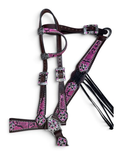 Rockn’ Wilsons Hot Pink Snake & Cross Stitch