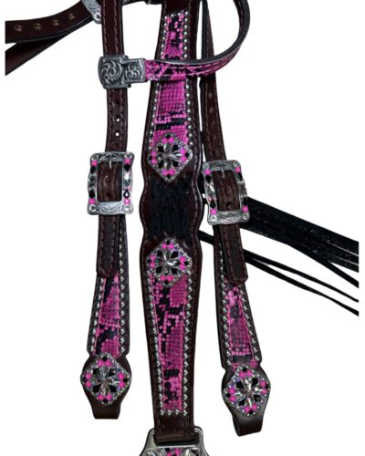 Alternative view of Rockn’ Wilsons Hot Pink Snake & Cross Stitch