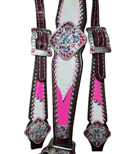 Alternative view of Rockn’ Wilsons Pink & White w/ XL Conchos