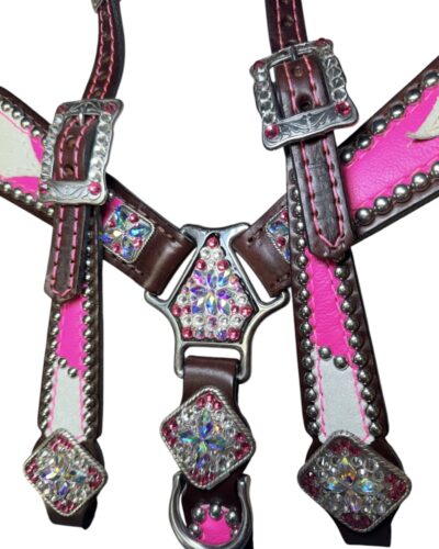 Rockn’ Wilsons Pink & White w/ XL Conchos - Image 3