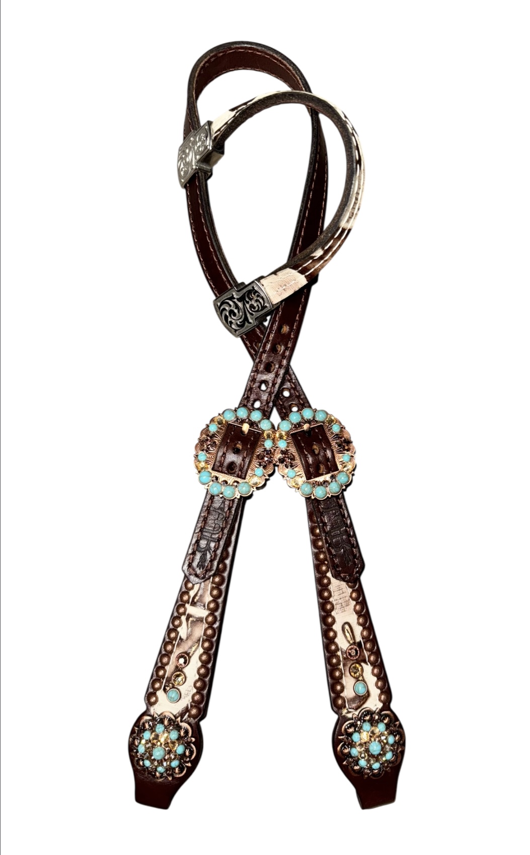 Rockn' Wilsons Gladiator White Laredo w/ Turquoise - Image 2