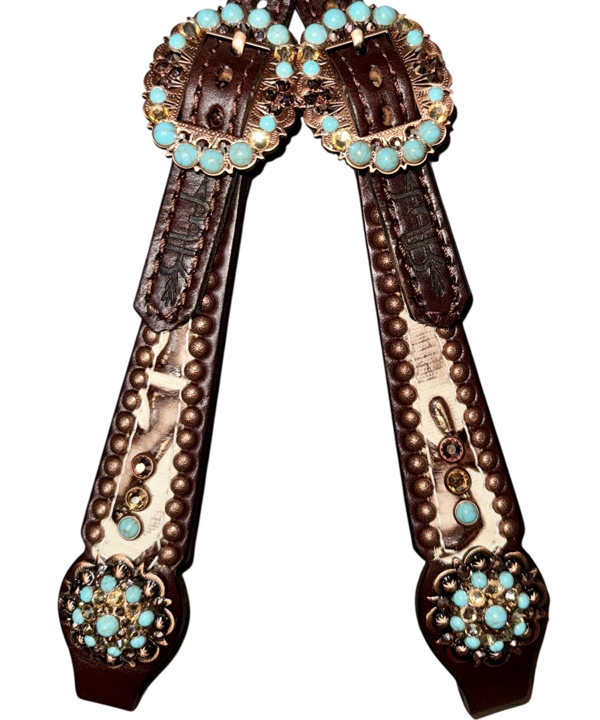 Rockn' Wilsons Gladiator White Laredo w/ Turquoise - Image 3