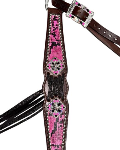 Alternative view of Rockn’ Wilsons Hot Pink Snake & Cross Stitch