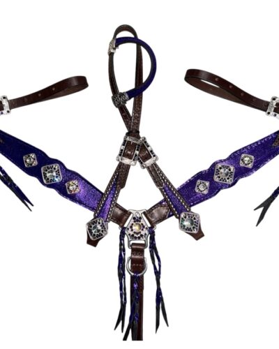 Rockn’ Wilsons Purple w/ Rope Edge Conchos