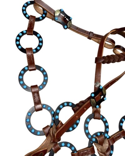 Alternative view of Turquoise Spotted Ring Tack Set