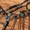 Rockn’ Wilsons Black Cheetah & Cross Stitching w/ Fringe