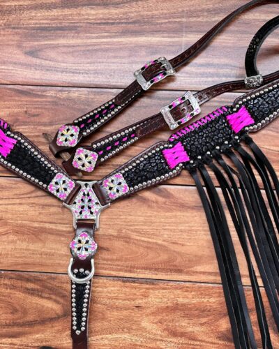 Alternative view of Rockn’ Wilsons Black Cheetah w/ Pink Cross Stitching